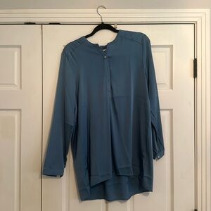 Nouvelle / Silk95Five Montenegro Tunic, Color Lake, Size Large